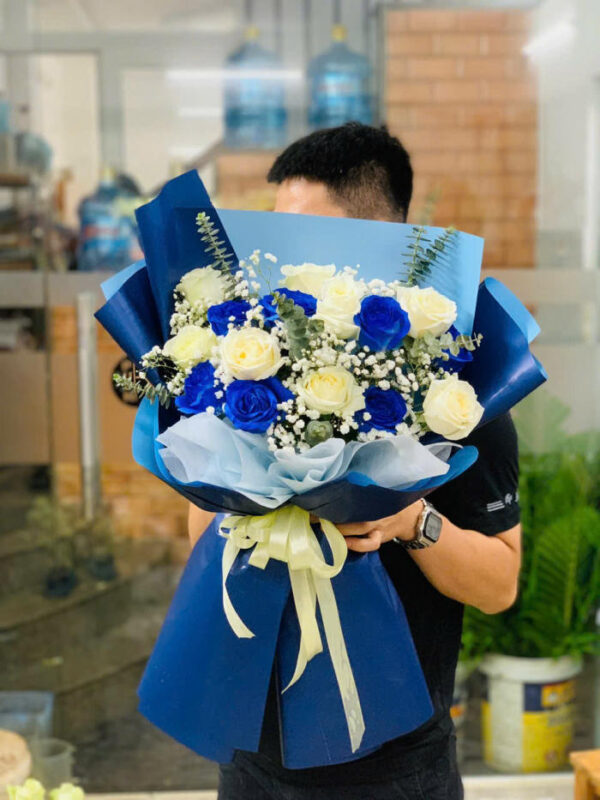 Bo Hoa Tone Xanh Duong 88